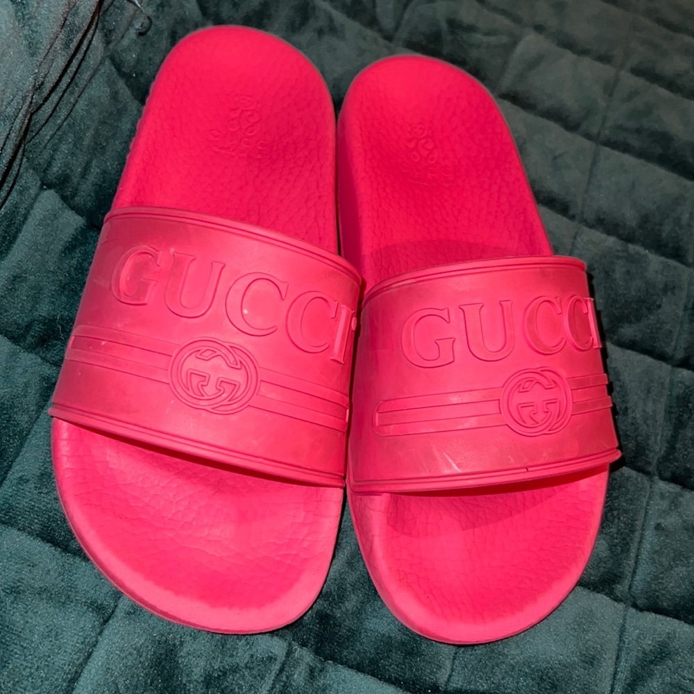 Authentic pink Gucci slide